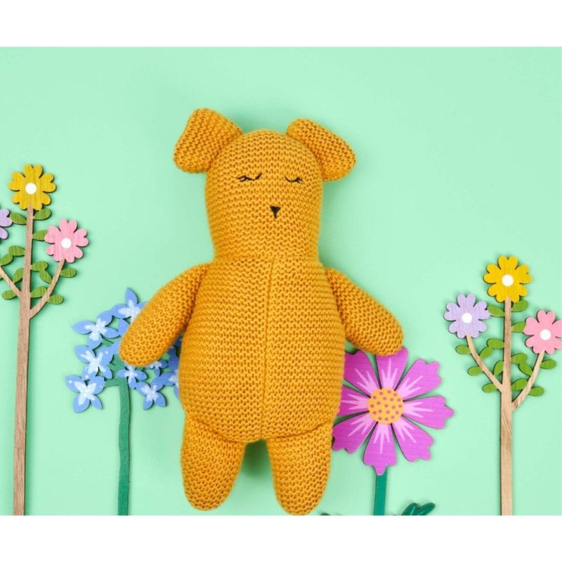 1024x1024 best years ltd isla organic mustard knit teddy bear lifestyle