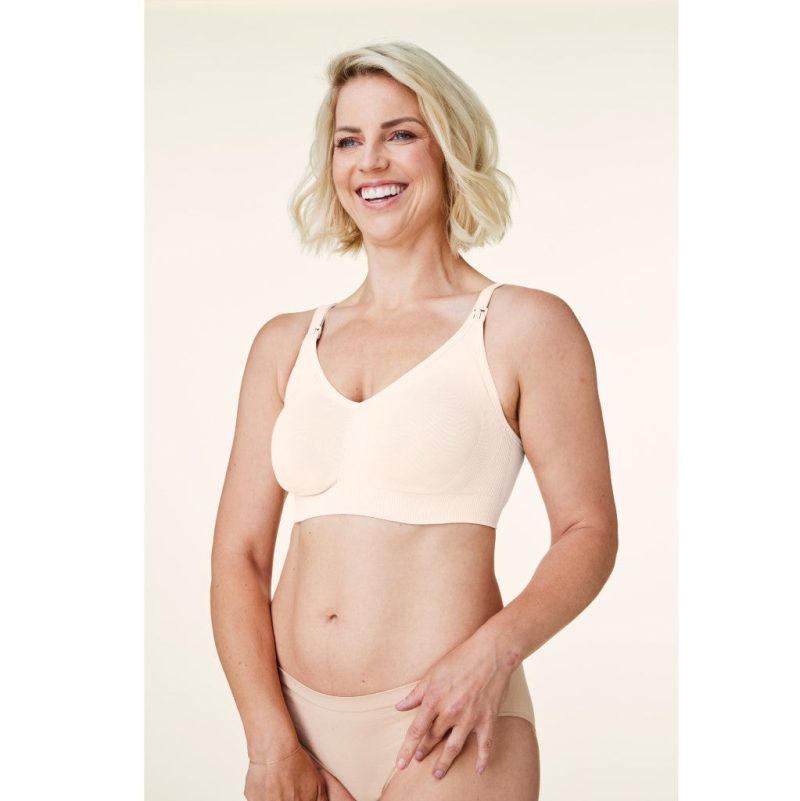 1024x1024 bravado body silk seamless nursing bra pearl lifestyle front