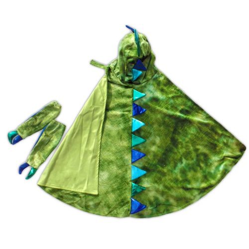 1024x1024 great pretenders green dragon cape with claws flat lay