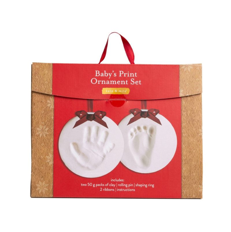 1024x1024 kate and milo baby christmas hand and foot print ornament set packaging