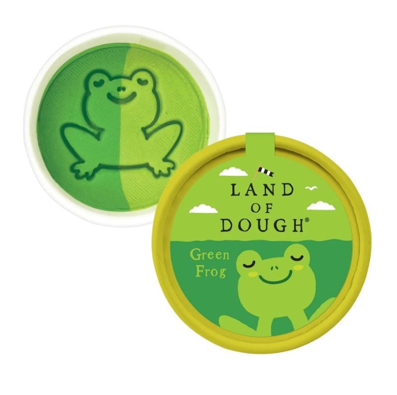 1024x1024 land of dough mini play dough cup green frog