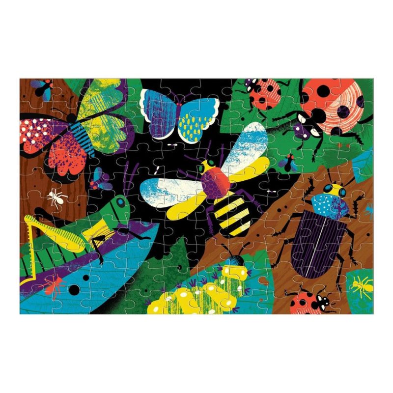 1024x1024 mudpuppy amazing insects glow in the dark puzzle assembled