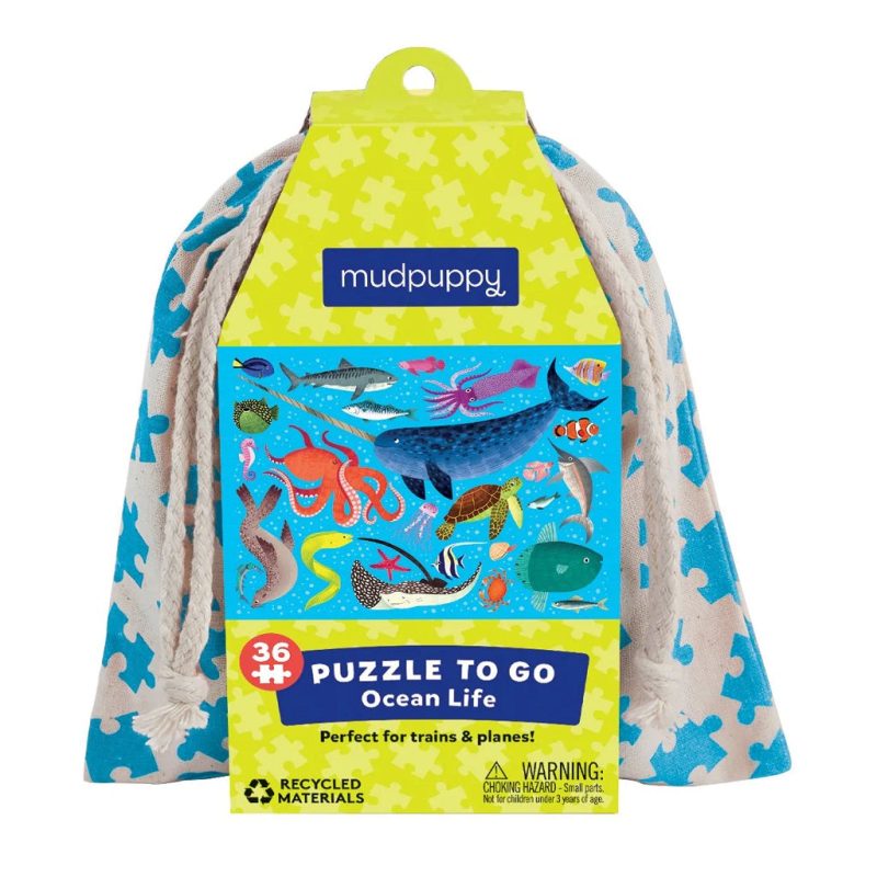 1024x1024 ocean life puzzle to go puzzles to go mudpuppy