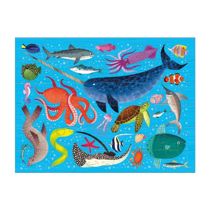 1024x1024 ocean life puzzle to go puzzles to go mudpuppy assembled