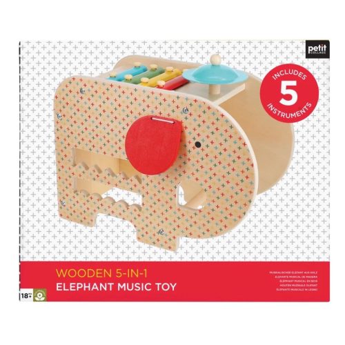 1024x1024 petit collage 5 in 1 wooden elephant musical toy