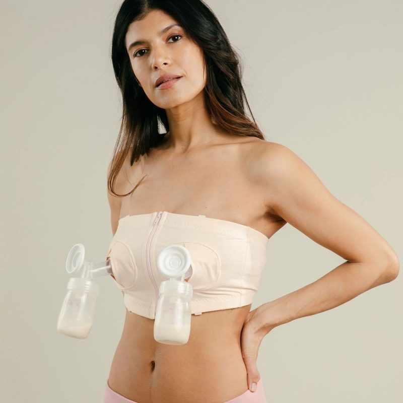 1024x1024 simple wishes hands free pumping bra pink with bottles