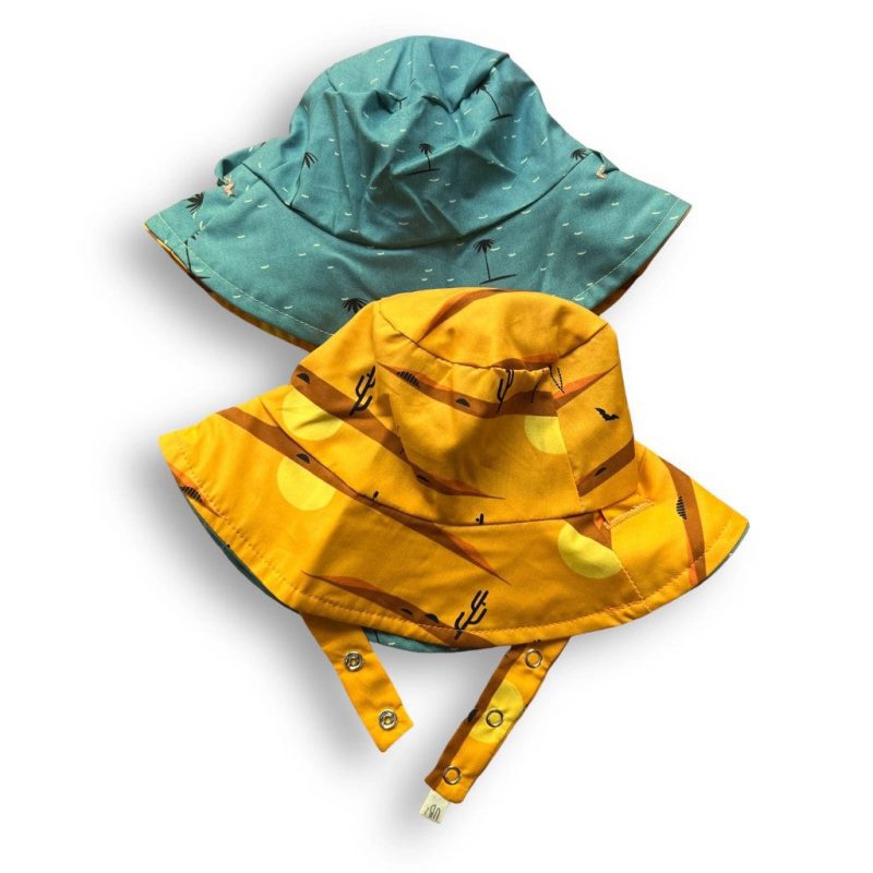 1024x1024 urban baby bonnets organic reversible baby bucket sun hat desert oasis