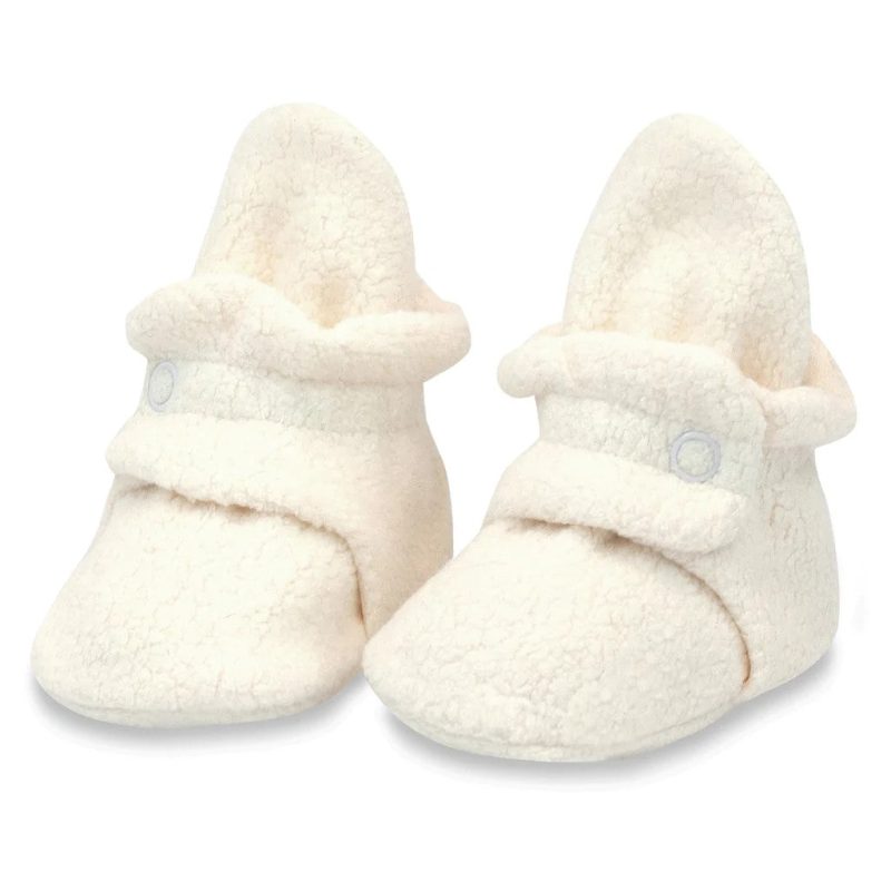 1024x1024 zutano cozie fleece baby booties cream pair