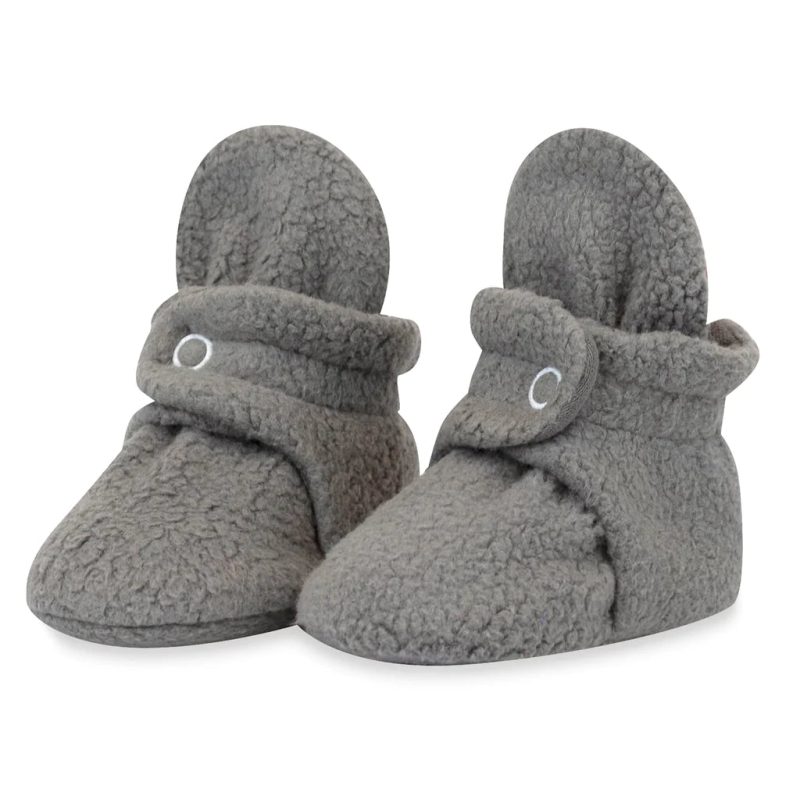 1024x1024 zutano cozie fleece baby booties gray pair