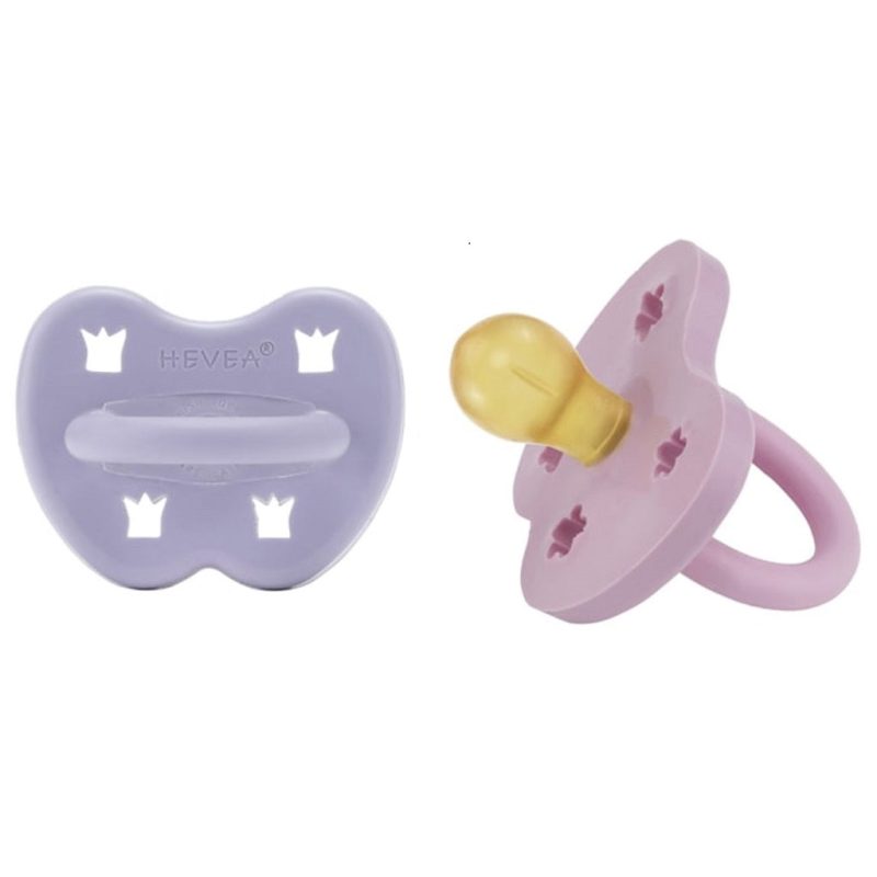 2 pack colorful natural rubber pacifier 3 36 months hevea dusty violetlight orchid 3 36 m orthodontic 2