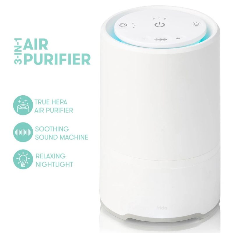 3 in 1 air purifier night light and sound machine fridababy llc