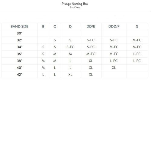 794x794 bravado plunge nursing bra size chart