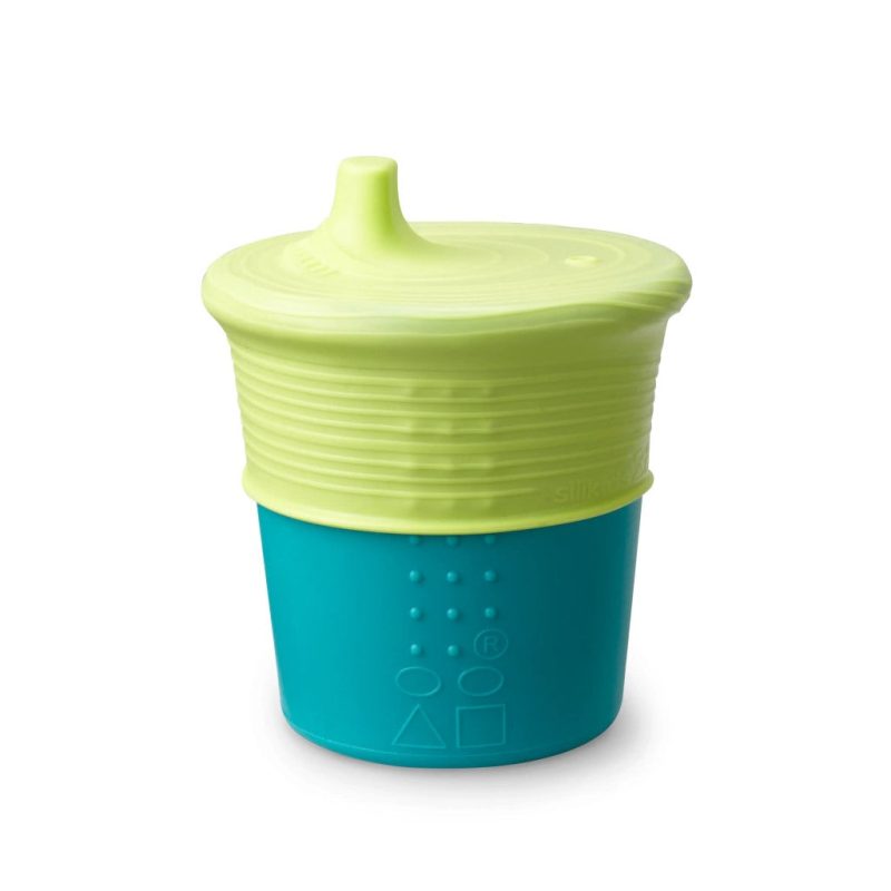 8 oz silicone cup with universal sippy top gosili teallime 3