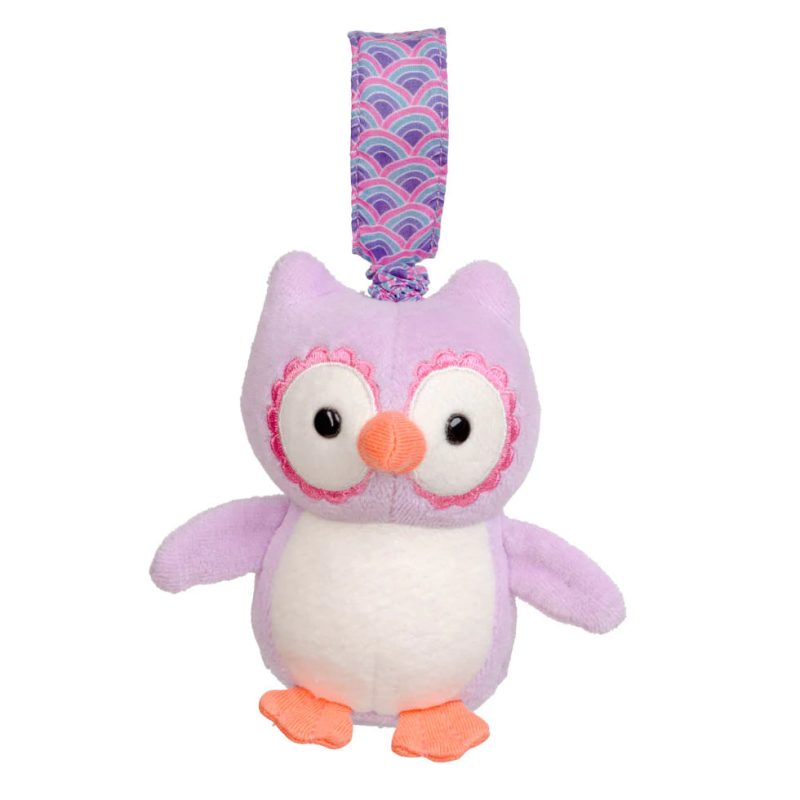 980x980 apple park purple owl plush vibrating waggle stroller toy