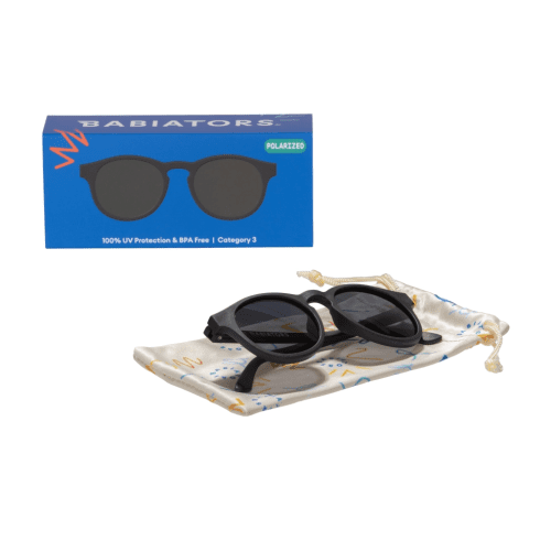 990x990 babiators kids baby sunglasses keyhole polarized blue series jet black gradient lens with box