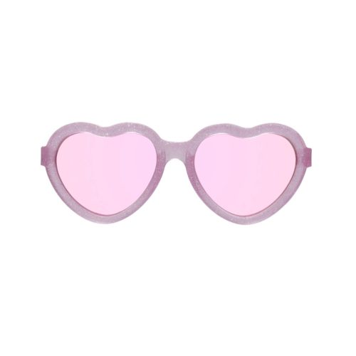 babiators heart shaped baby toddler sunglasses sparkle squad front view