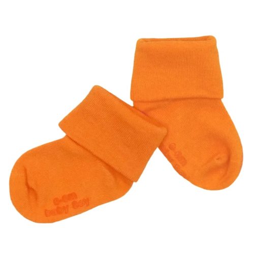 babytoddler socks babysoy tangerine 0 6 months 9