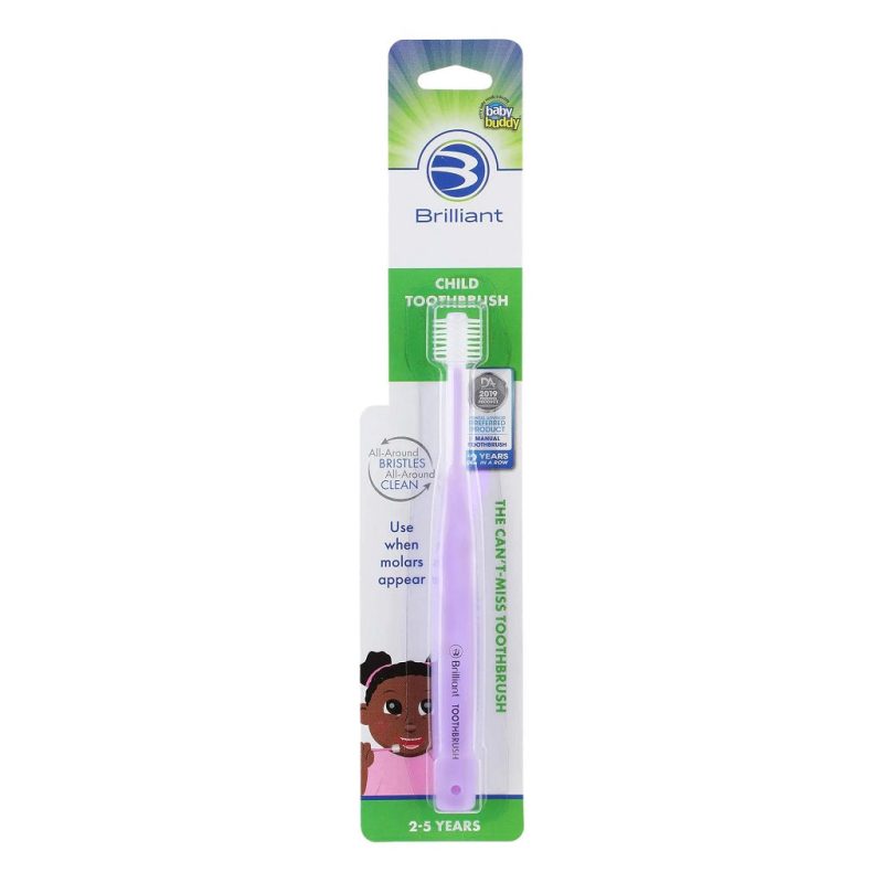 brilliant child toothbrush for 2 5 years baby buddy lilac