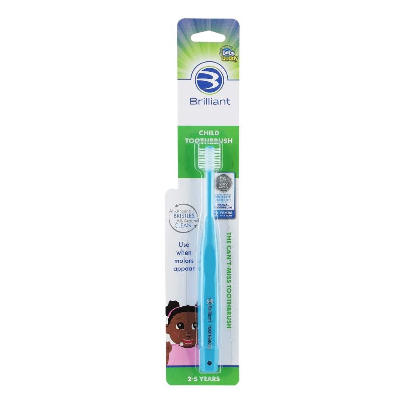 brilliant child toothbrush for 2 5 years baby buddy sky blue 4