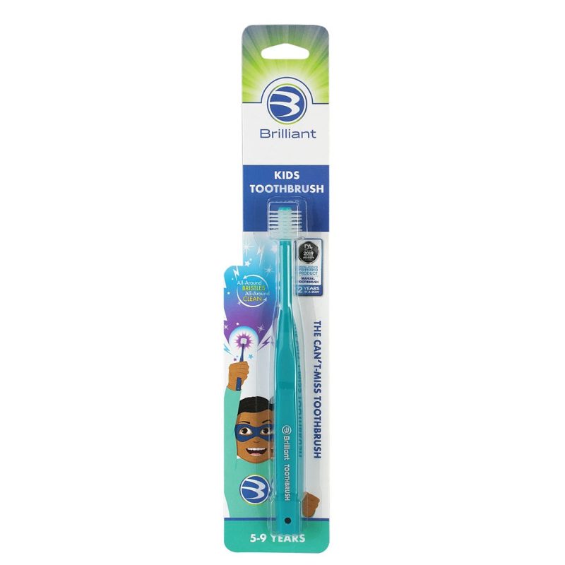 brilliant kids toothbrush for 5 9 years baby buddy teal 3