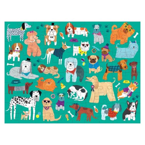 cats dogs 100 piece double sided puzzle mudpuppy completed dogs