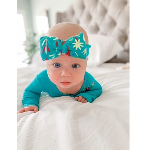 embroidered bowtie headband lovedbaby 2