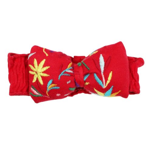 embroidered bowtie headband lovedbaby chili pepper floral 0 12 months 4