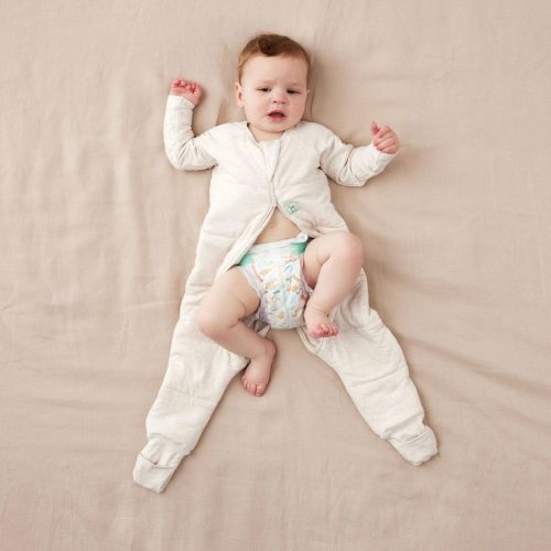 ergopouch 2 5 tog sleep onesie oatmeal marle changing baby