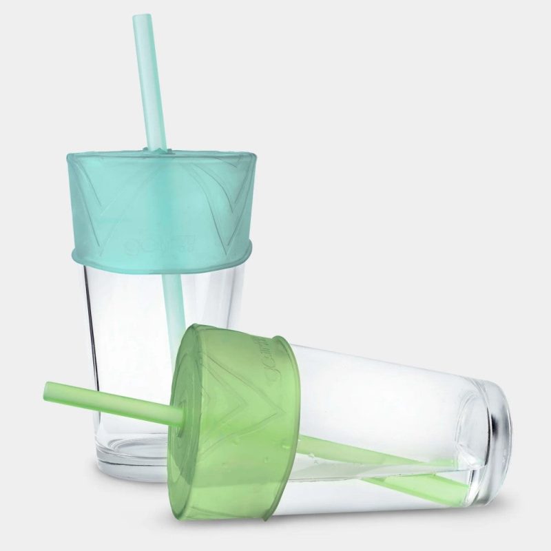 gosili silicone stretchy straw lid cup cover fresh mint