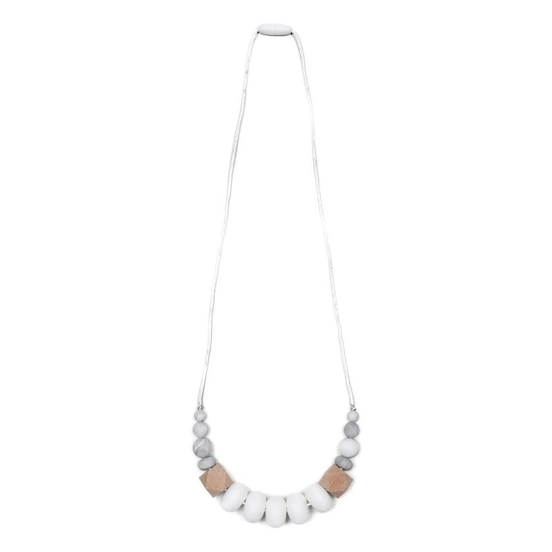 harper teething necklace goobie baby whitemarble 8