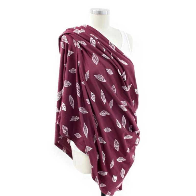 jersey nursing scarf bebe au lait plum 3