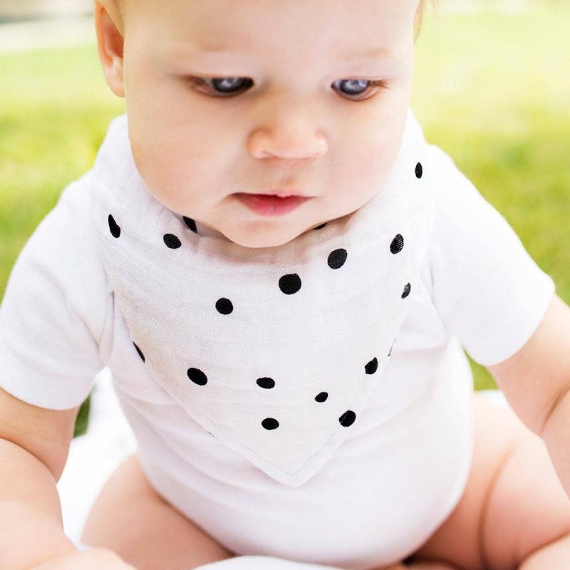 luxury muslin bandana bib dottie bebe au lait 2