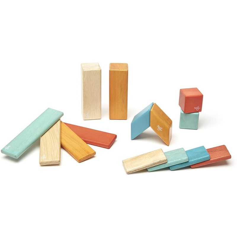 magnetic wooden blocks 14pc set tegu sunset 6