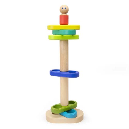 magnetic wooden floating stacker tegu blue green 4