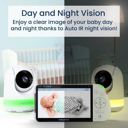 maxview 55 inch 1080p full hd split screen baby monitor 925973