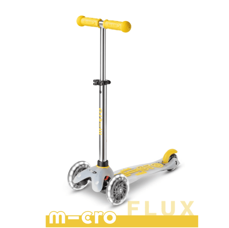 micro kickboard mini led scooter yellow