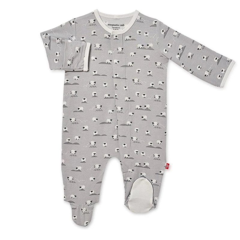 modal magnetic footie gray baa baa magnificent baby