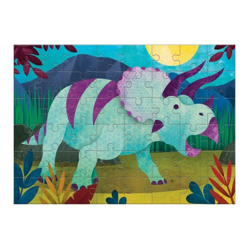 mudpuppy triceratops mini puzzle assembled