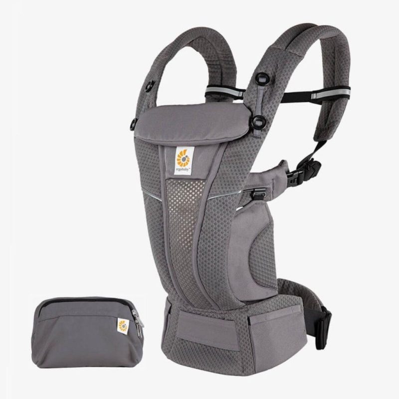 omni breeze baby carrier ergobaby graphite gray 2