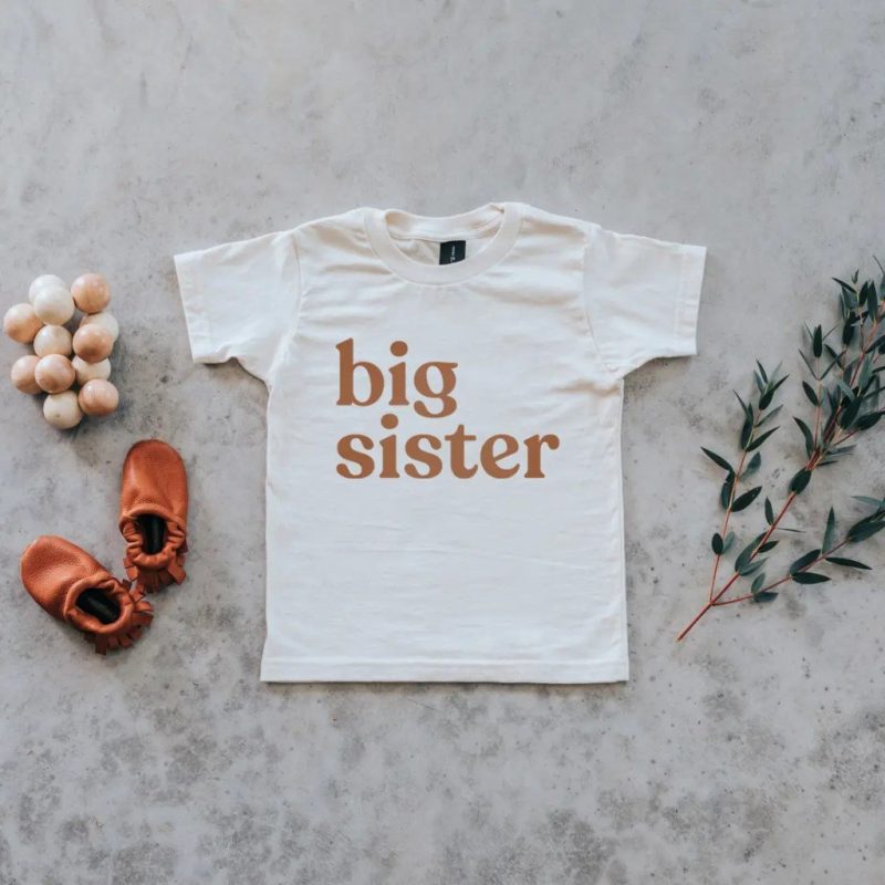 organic big sister kids tee gladfolk