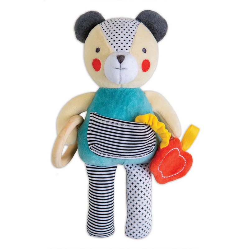 organic busy bear activity toy petit collage 2