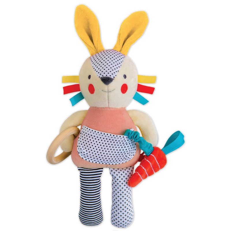 organic busy bunny activity toy petit collage