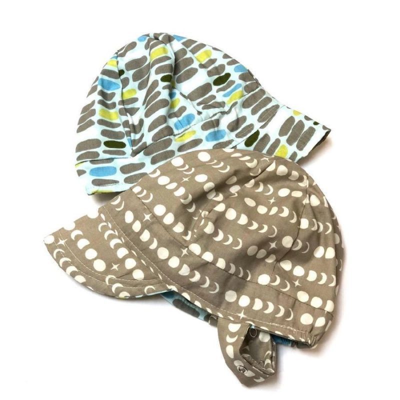 organic reversible ecocap sun hat moonrocks urban baby bonnet ub2