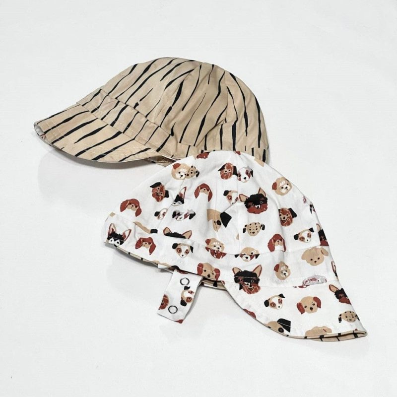 organic reversible ecocap sun hat puppers urban baby bonnet ub2