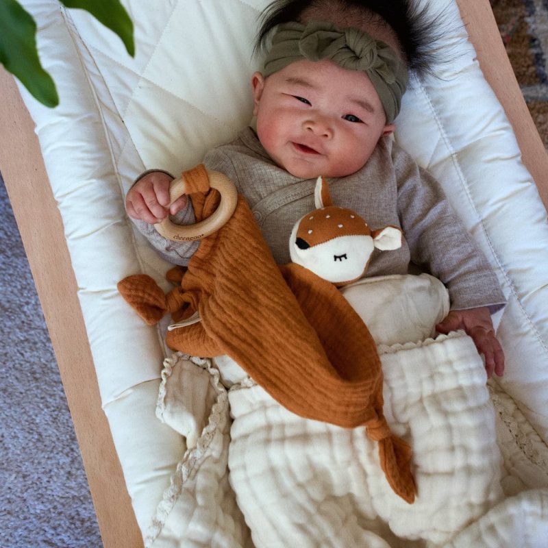 organic snuggle lovie blanket fawn cheengoo 2