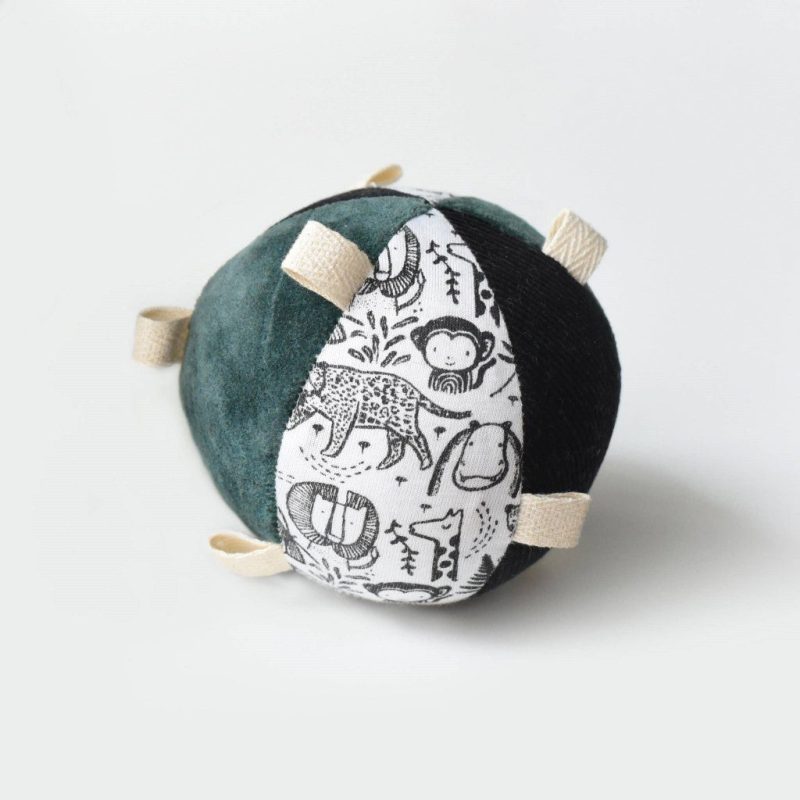 organic taggy ball with rattle wee gallery wild 2