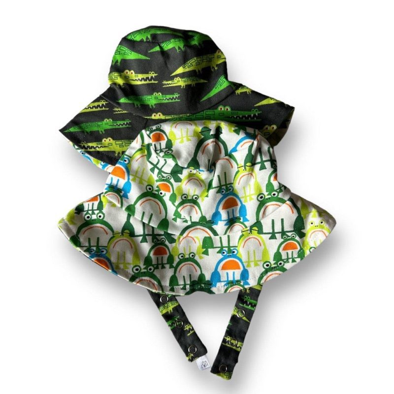 urban baby bonnets organic reversible baby bucket sun hat wetlands