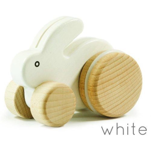 wooden small hopping rabbit bajo toys white 2