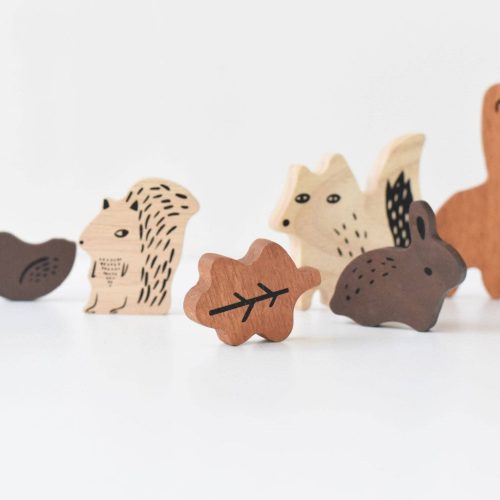 wooden tray puzzle woodland animals wee gallery 4