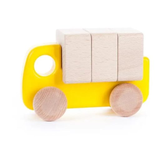 wooden truck with blocks bajo toys 3